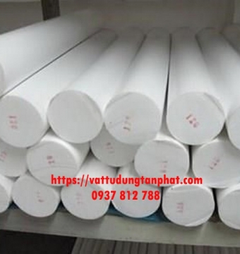 NHỰA TRÒN ĐẶC TEFLON PTFE PHI 120MM