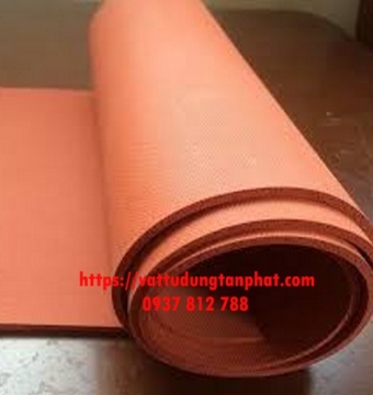 Cuộn silicone xốp đỏ 5mm - Gioăng silicon đỏ xốp dày 5ly